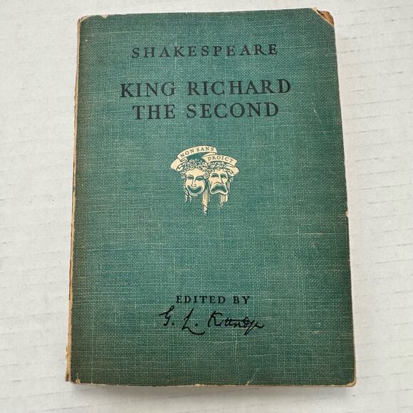 The Tragedy of King Richard The Second William Shakespeare Vintage Book - Picture 1 of 9